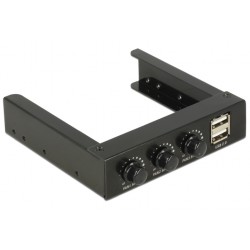USB Hub 2.0 2xA notranji + kontrola ventilatorjev Delock