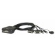 KVM stikalo 2:1 mini DVI/USB s kabli, Aten CS22D