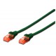 Kabel SFTP CAT.6A patch 5m zelen Digitus LSOH