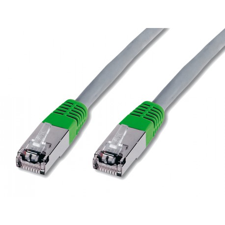Kabel Crossover FTP CAT.5e patch 1m Digitus sivo/zelen