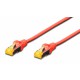 Kabel SFTP CAT.6A patch 5m rdeč Digitus LSOH