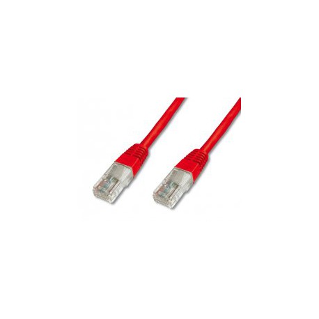 Kabel UTP CAT.5e patch 3m rdeč Digitus