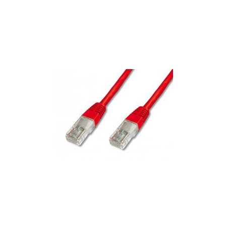 Kabel UTP CAT.5e patch 3m rdeč Digitus