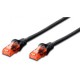 Kabel UTP CAT.6 patch 5m črn Digitus