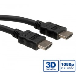 Kabel HDMI-HDMI  5m Roline, črn