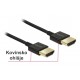 Kabel HDMI z mrežno povezavo 1,5m Delock High Speed Ultra HD 4K Slim, črn