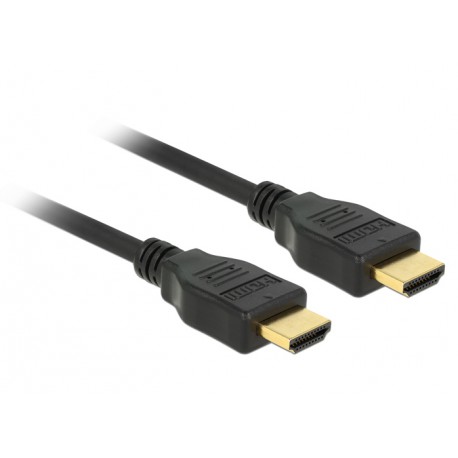 Kabel HDMI z mrežno povezavo  2m Delock High Speed Ultra HD 4K, črn