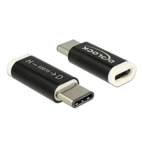 Adapter USB 2.0 mikro-B Ž - USB 3.1 Tip-C M Delock