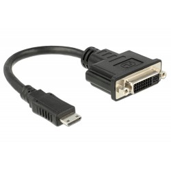 Adapter HDMI-C Mini M na DVI-D 24+5 Ž 20cm Delock