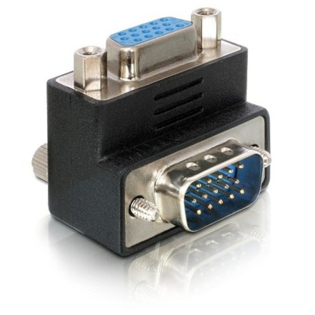 Adapter VGA M na VGA Ž kotni 90° Delock