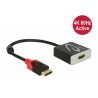 Adapter DisplayPort na HDMI aktivni 4K 60Hz 20cm Delock