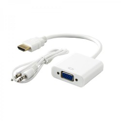 Adapter HDMI M na VGA Ž HD15 Aktivni na kablu 15cm SBOX