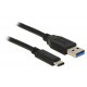 Kabel USB 3.1 A-C 1m črn SBOX