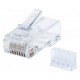 RJ45 konektor CAT.6+ UTP trdi kabel Intellinet (pak/90)