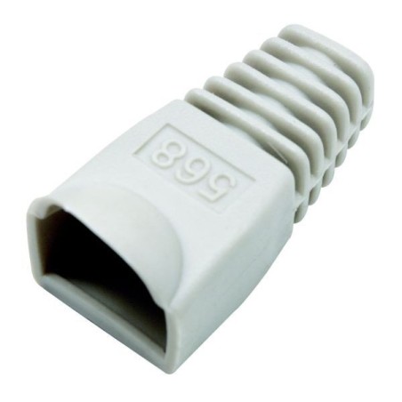 Zaščitna plastika za konektor RJ45, siva 100/1