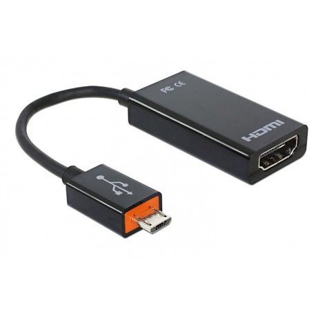 Pretvornik mikro USB - HDMI 15cm SlimPort Aktivni Delock