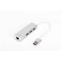 Pretvornik USB 3.0 - Mrežni UTP GIGA 10/100/1000 Mbps +Hub USB Digitus