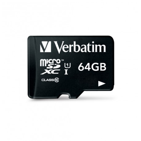 Spominska kartica MicroSDXC 64GB Class 10 UHS-1 Verbatim 44084 z adapterjem