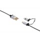 Kabel USB na mikro USB + Lightning 120cm Verbatim 48857