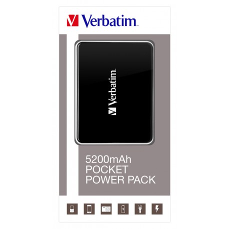 Prenosna baterija Verbatim Pocket Power Pack 5200mAh (49948)