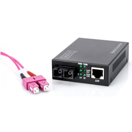 Pretvornik FO-UTP 10/100 SC Digitus Multimode, DN-82020-1