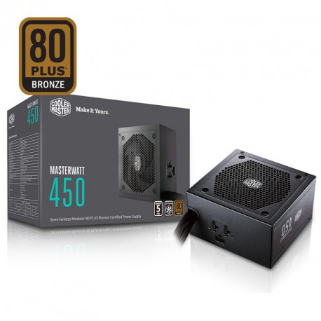 Napajalnik 450W COOLER MASTER MasterWatt 450 80PLUS Bronze, modularni