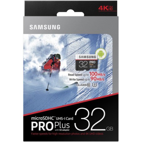 Spominska kartica Samsung 32GB PRO+ MICRO SDHC class10 U3 4K UltraHD 100MB/s