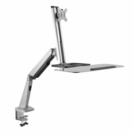 Namizni nosilec za monitor s flex polico DA-90381 Digitus, srebrn