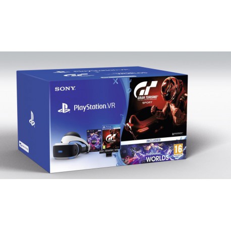 Sony PlayStation 4 VR + PS4 GT Sport/VR Worlds + PS4 kamera
