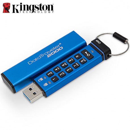 USB ključek KINGSTON 8GB DT2000, 3.1/3.0, zaščita z numeričnimi tipkami