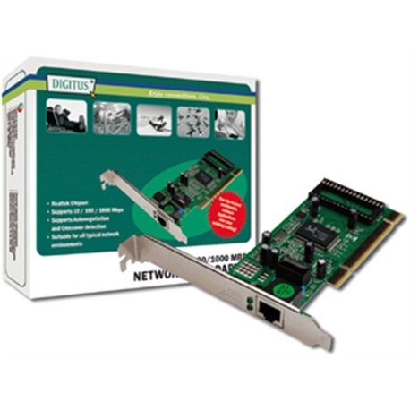 Mrežna kartica PCI 10/100/1000, Digitus DN-10110, LP