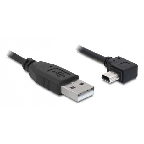 Kabel USB A-B mini kotni-horizontalno 0.5m Delock