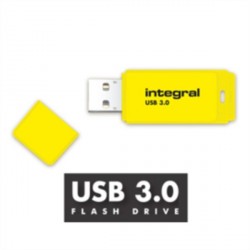 USB ključek 16GB Integral NEON, rumen, INFD16GBNEONYL3.0