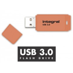 USB ključek 32GB INTEGRAL NEON, orenžen, INFD32GBNEONOR3.0