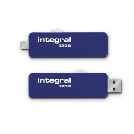 USB ključek 32GB Integral Slide, temno moder, INFD32GBSLDOTG3.0