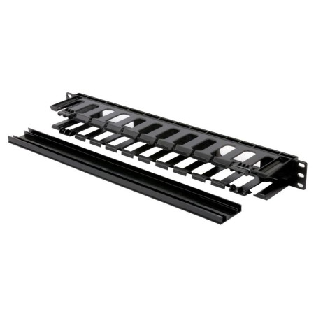 Organizator ka. 48cm 1U plastičen črn s pokrovom Triton