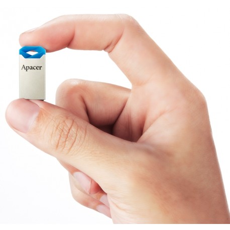 USB ključek 32GB APACER AH111 super mini, srebrno/moder
