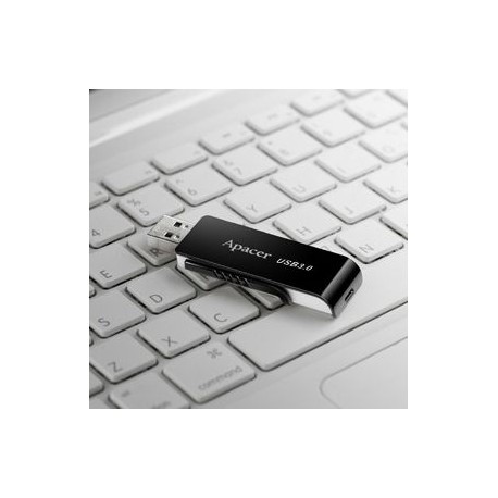 USB ključek 64GB APACER AH350 črno/bel