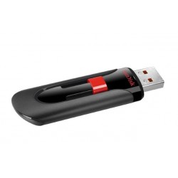 USB ključek 32GB SANDISK CRUZER GLIDE, črno-rdeč (SDCZ60-032G-B35)