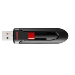 USB ključek 64GB SANDISK CRUZER GLIDE, črno-rdeč (SDCZ60-064G-B35)
