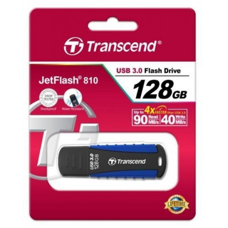 USB ključek 128GB TRANSCEND JF 810, temno moder (TS128GJF810)