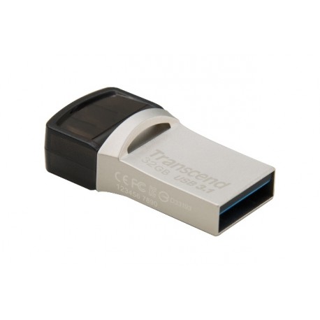 USB ključek 32GB TRANSCEND JF 890, srebrn (TS32GJF890S)