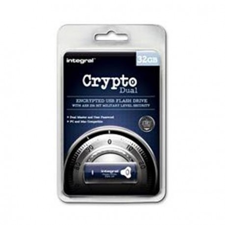USB ključek 32GB INTEGRAL CRYPTO DUAL, INFD32GCRYPTODL197