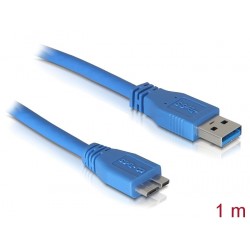 Kabel USB 3.0 A-B mikro 1m moder Delock