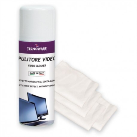 Čistilo Tecnoware kit za zaslone, 200 ml + 10 krpic
