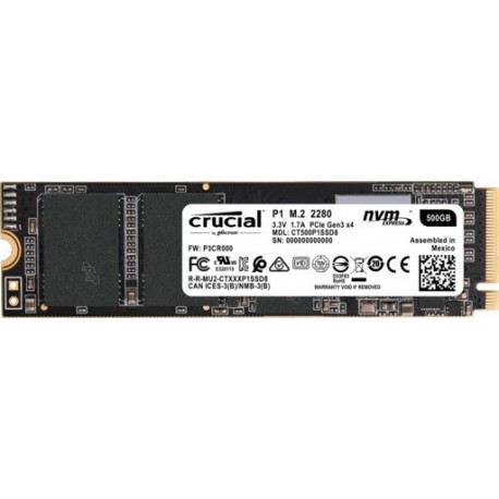 SSD disk 500GB M.2 NVMe CRUCIAL P1, CT500P1SSD8