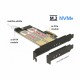 Kartica PCI Express kontroler x4 Delock 1xM.2 NGFF + 1x M.2 NVMe + Low Profile