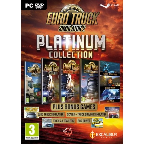 Igra Euro Truck Simulator 2 Platinum Collection (PC)