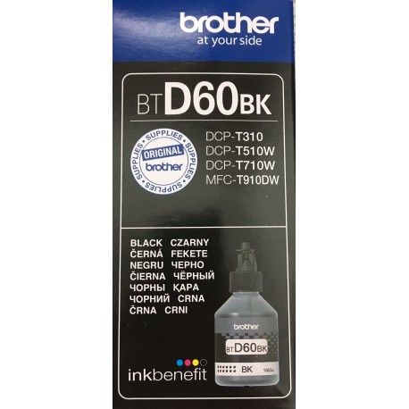 Črnilo Brother BTD60BK, črna