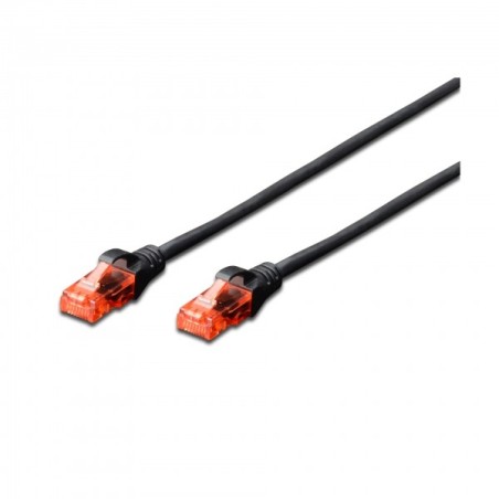 UTP CAT.6 patch 0,25m črn Digitus